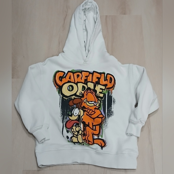Zara Other - Zara Kids Garfield White Hoodie Size:6-7
